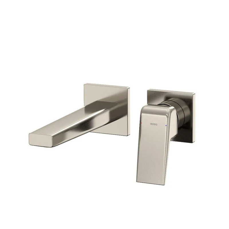 Hot Picks TOTO GB 1.2 GPM Polished Nickel Single-Handle Short Wall-Mounted Bathroom Sink Faucet With Comfort Glide