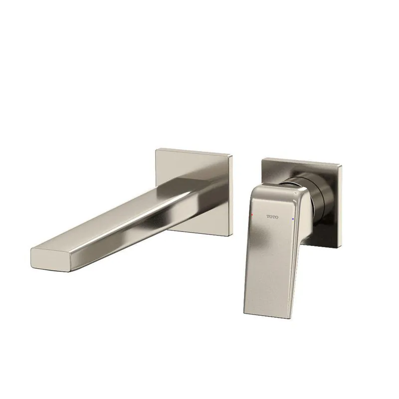 TOTO GB 1.2 GPM Polished Nickel Single-Handle Long Wall-Mounted Bathroom Sink Faucet With Comfort Glide Popular