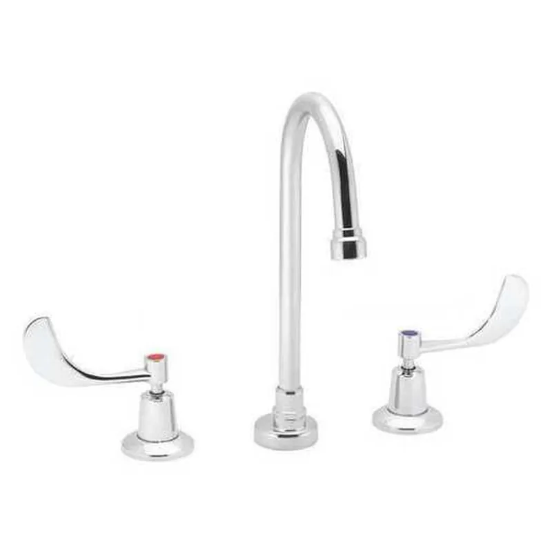 While Supplies Last Speakman Commander 8" 0.5 GPM Widespread Gooseneck Polished Chrome Lavatory Faucet