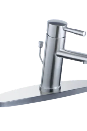 Last Chance AFAstainless Solid T-304 Brushed Stainless Steel Modern Single Handle Bathroom Faucet With Stainless Steel Pop-up Drain
