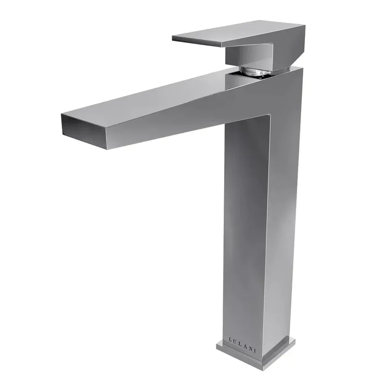 Reduced Price Lulani Boracay Chrome 1.2 GPM Single Handle Vessel Sink Brass Faucet With Drain Assembly