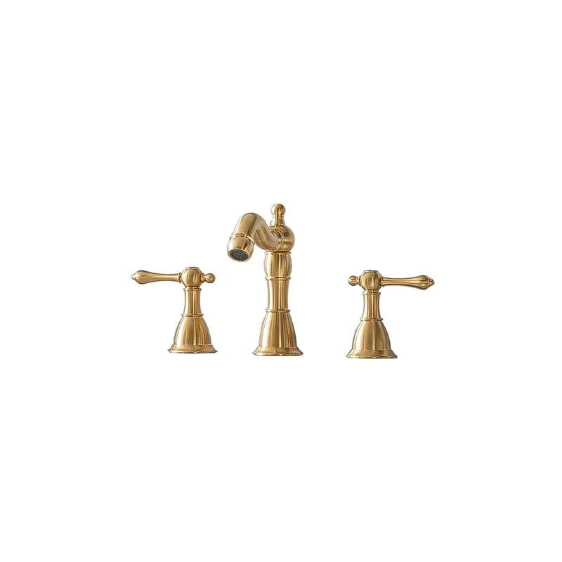 Legion Furniture ZL20518 Brushed Gold Widespread Faucet With Drain Fast Shipping