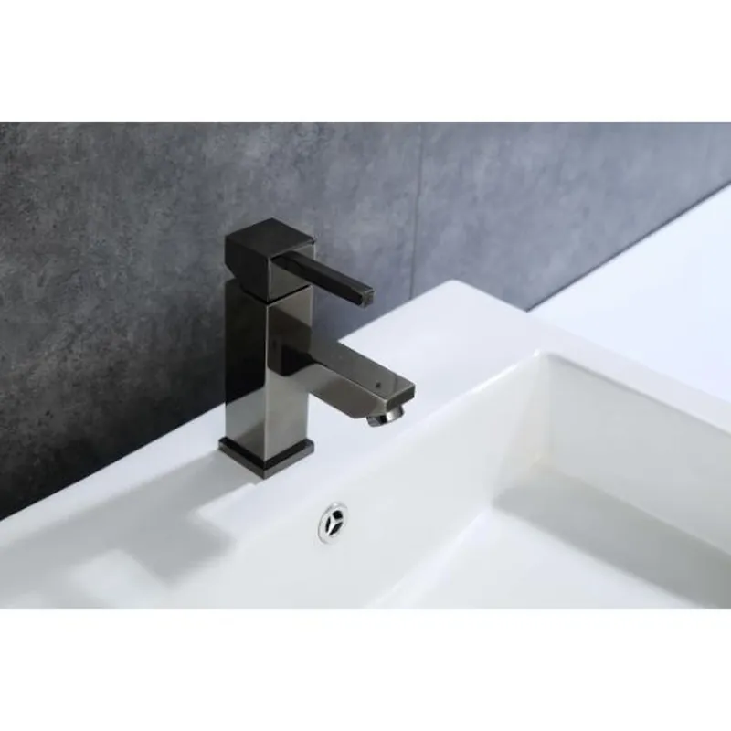 Price Drop Legion Furniture ZY6001 Glossy Black Brass Material Faucet With Pop-up Drain