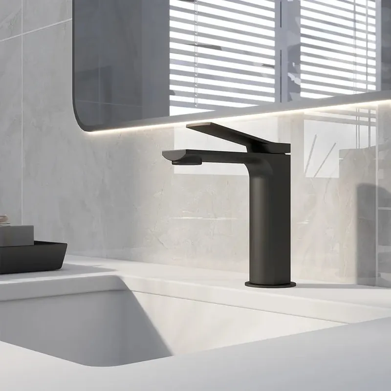 Brand New DeerValley Ursa Matte Black Brass Rust Resistant Single Hole Bathroom Faucet