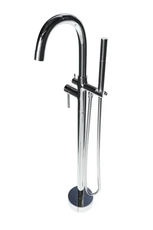 Castello USA Neptune Chrome Standard Freestanding Bathtub Filler With Shower Attachment Seasonal Sale