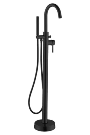 Best Price LessCare 44" Matte Black Freestanding Bathtub Faucet