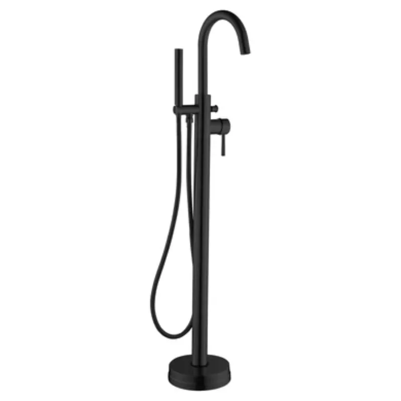 Best Price LessCare 44" Matte Black Freestanding Bathtub Faucet