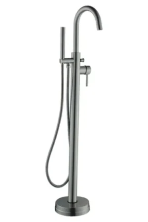 LessCare 44" Brushed Nickel Freestanding Bathtub Faucet Direct From Manufacturer