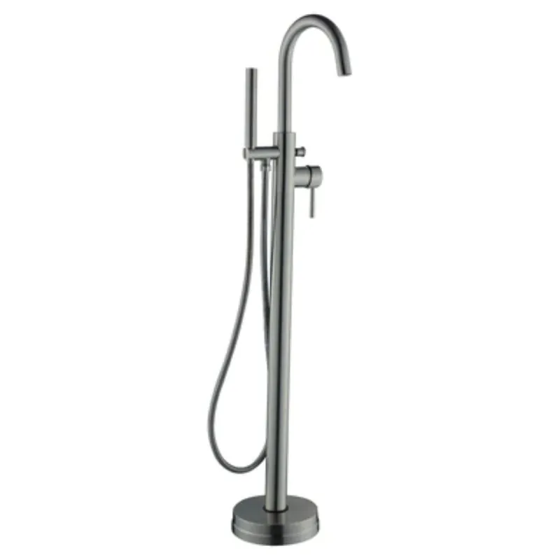 LessCare 44" Brushed Nickel Freestanding Bathtub Faucet Direct From Manufacturer