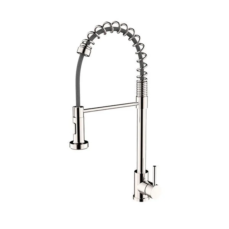 Cheap BNK BFP5301BN Brushed Nickel Single Handle Pull Down Kitchen Faucet