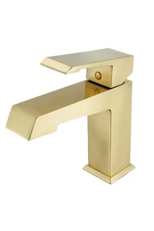BNK BFB5104SB Satin Brass Single Handle Lavatory Faucet With Single-Hole Mounted Place Order