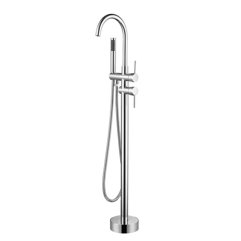 Vanity Art VA2012 47" Polished Chrome Freestanding Waterfall Bathtub Faucet No Minimum Order