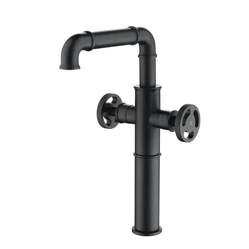 RBROHANT RB0903 Single Hole Matte Black Solid Brass Deck Mounted Bathroom Faucet Discount