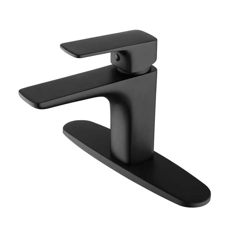 RBROHANT RB0876 Single Hole Matte Black Solid Brass Deck Mounted Bathroom Faucet Time-Limited