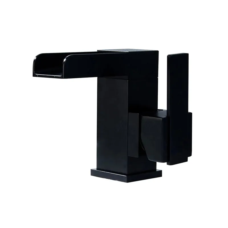 RBROHANT RB0724 Single Hole Black Solid Brass Deck Mounted Bathroom Faucet Hot Picks
