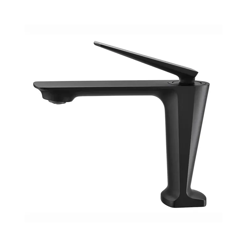 RBROHANT RB0720 Single Hole Black Solid Brass Deck Mounted Bathroom Faucet Express Delivery