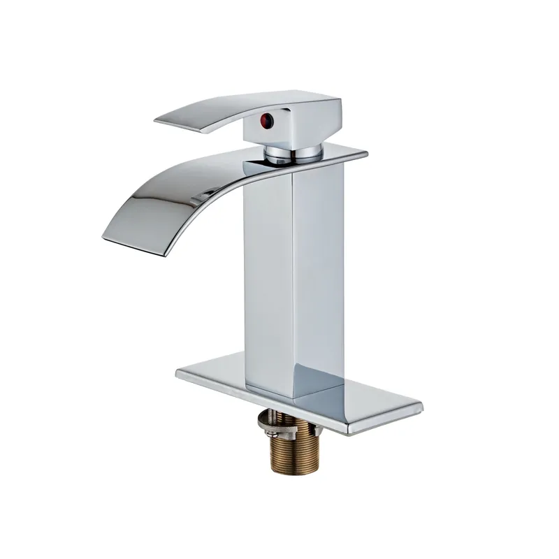 Top Rated DeerValley Dynasty Chrome Single Handle Waterfall Bathroom Faucet