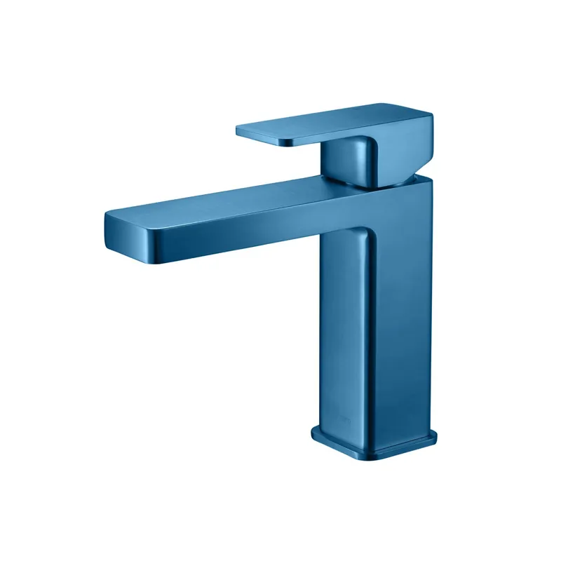 Flusso Faucets Serie 196 Single Hole Top Handle Bathroom Faucet in Sky Blue Limited Offer