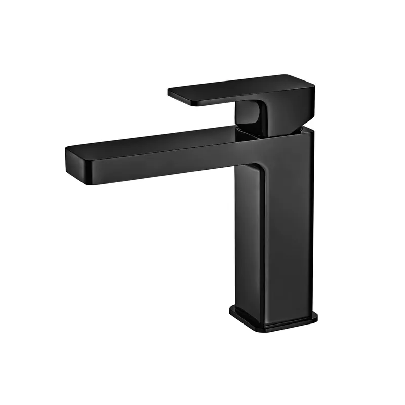 Flusso Faucets Serie 196 Single Hole Top Handle Bathroom Faucet in Gloss Black Today Only