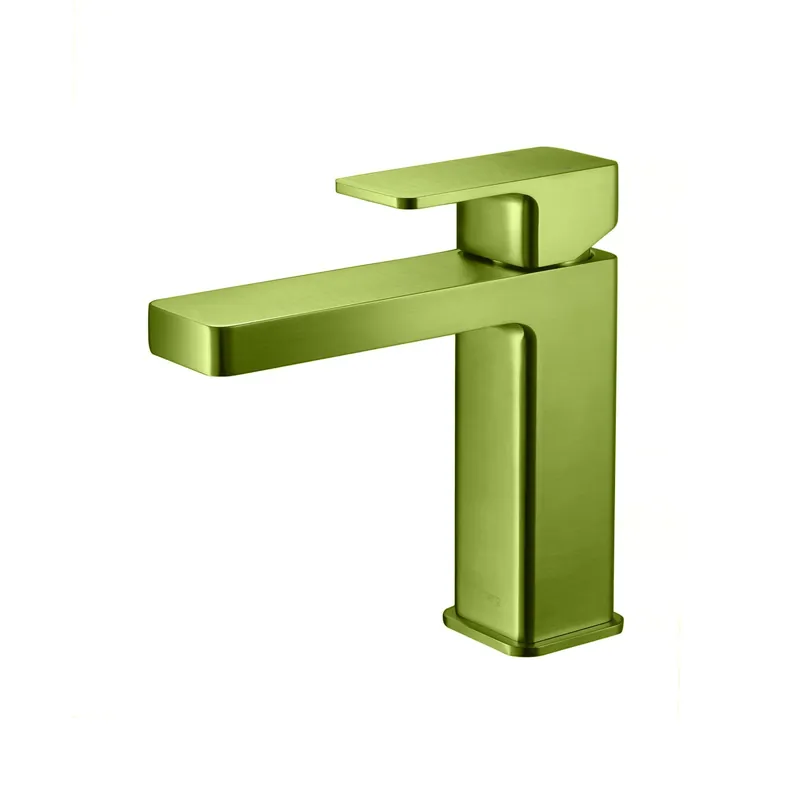 Flusso Faucets Serie 196 Single Hole Top Handle Bathroom Faucet in Flusso Faucets Green One Day Deal