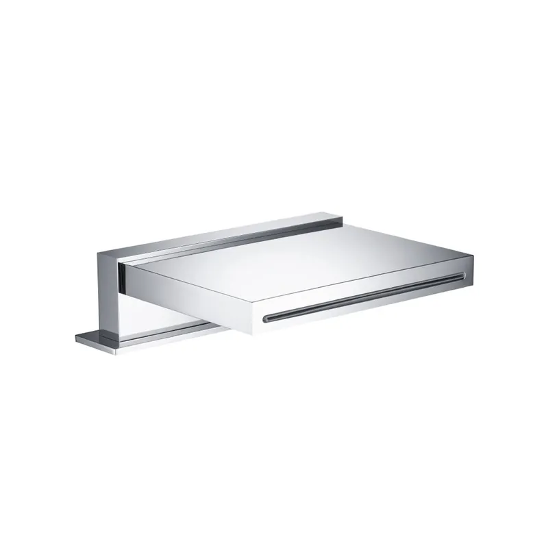 Flusso Faucets Cascade Deck Mount Flow Water Fall Tub Filler in Brushed Nickel Best Price
