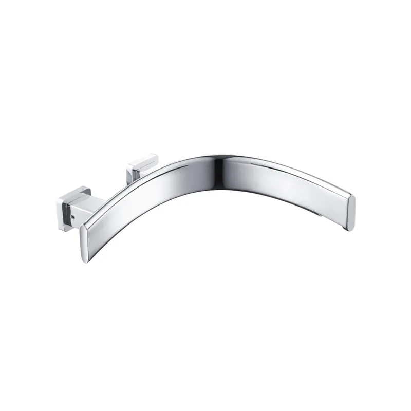 Big Sale Flusso Faucets Curve Wall Mount Touchless Faucet With Electronic Sensor Box, Right Facing Curvature in Chrome