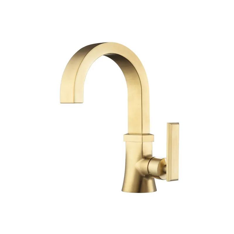 Flusso Faucets Serie 230 Single Hole Bathroom Faucet in Satin Brass Get Yours