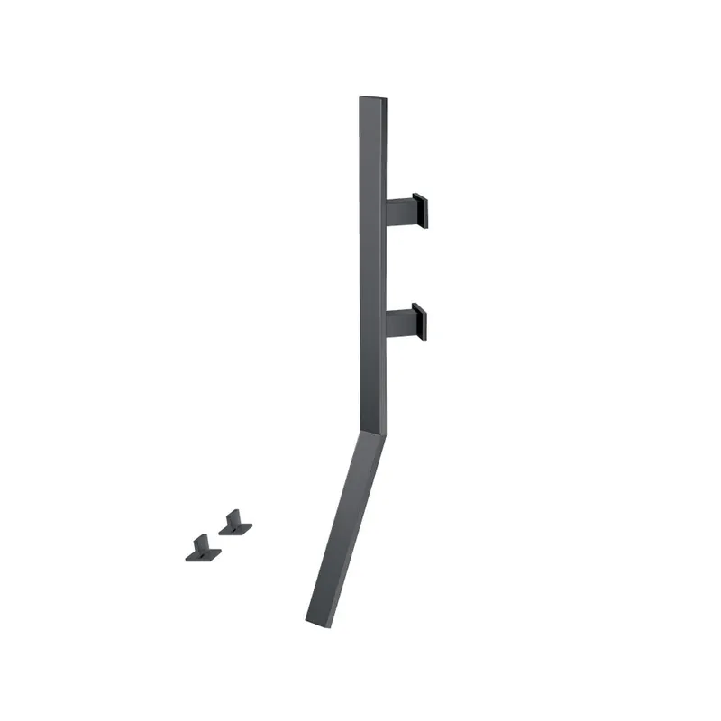 Flusso Faucets Infinity Wall Mount Faucet With Deck Handles in Rock Grey Next Day Delivery