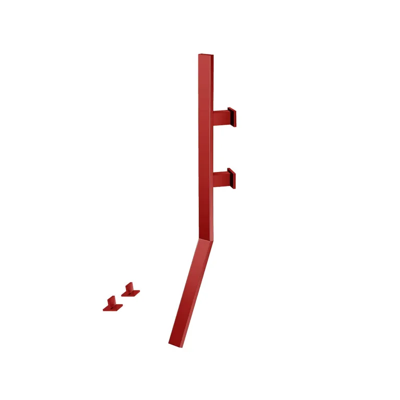 Flusso Faucets Infinity Wall Mount Faucet With Deck Handles in Deep Red Best Choice