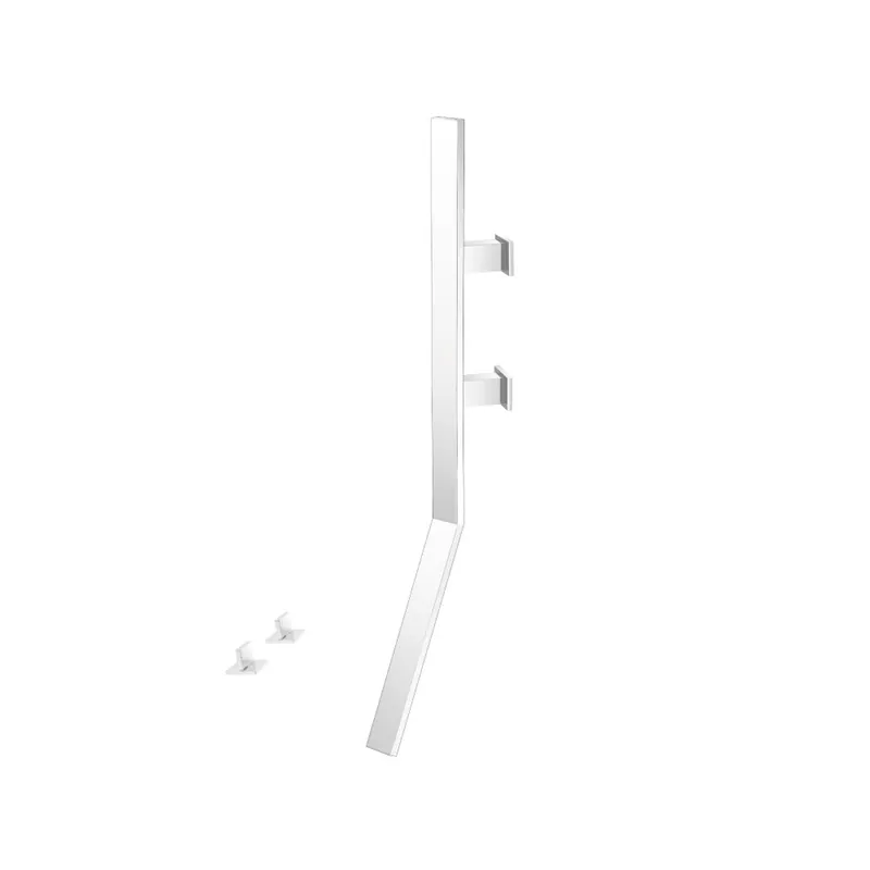 Exclusive Flusso Faucets Infinity Wall Mount Faucet With Deck Handles in Gloss White