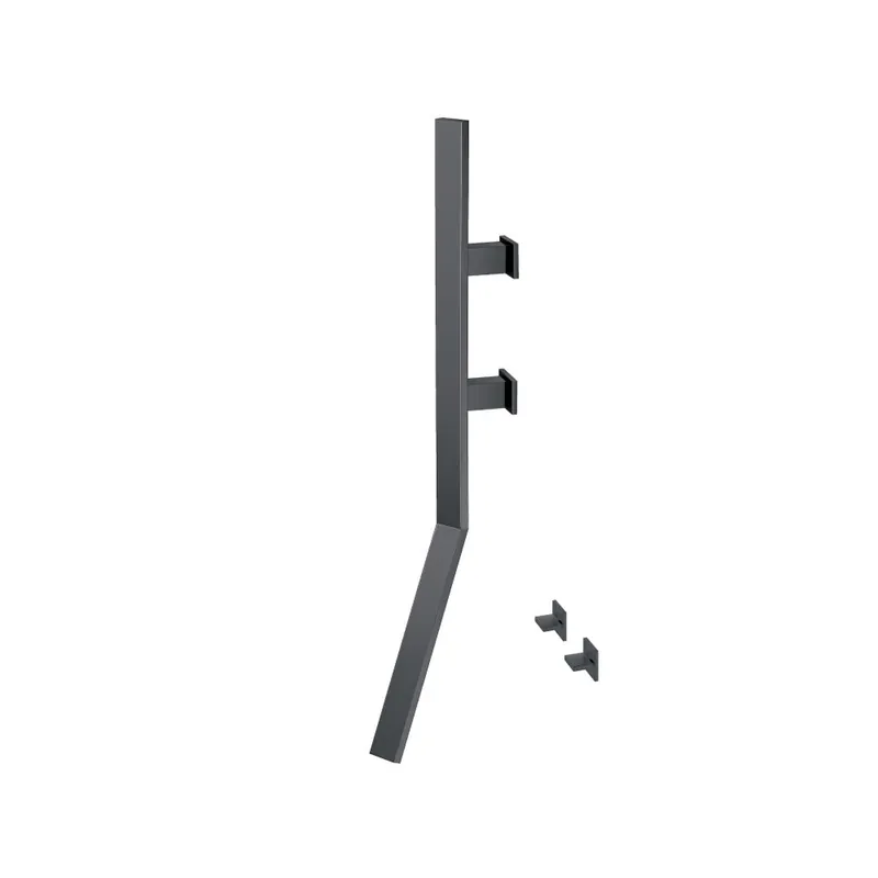 Flusso Faucets Infinity Wall Mount Faucet With Handles in Dark Grey Direct From Manufacturer