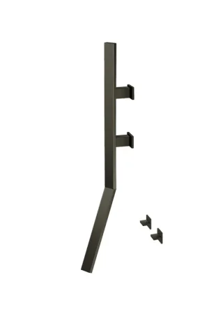 Authentic Flusso Faucets Infinity Wall Mount Faucet With Handles in Gun Metal Grey