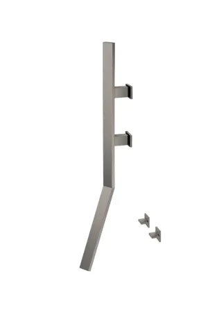 Exclusive Offer Flusso Faucets Infinity Wall Mount Faucet With Handles in Steel Grey