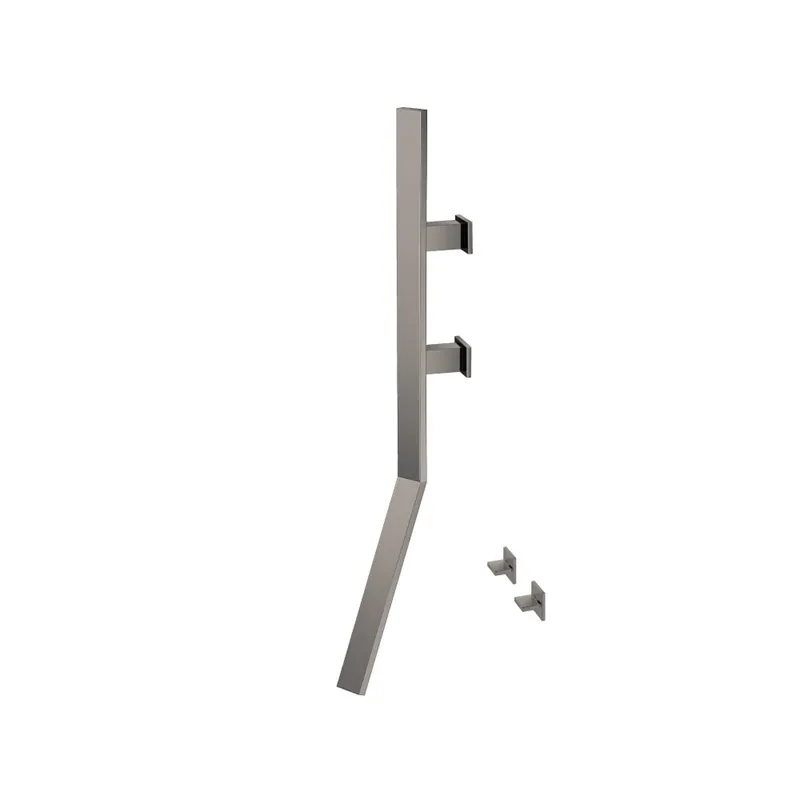 Exclusive Offer Flusso Faucets Infinity Wall Mount Faucet With Handles in Steel Grey