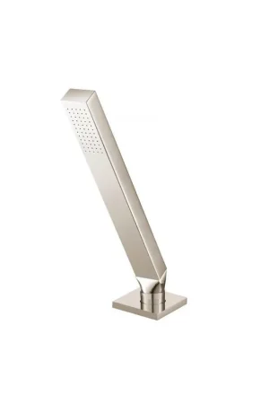 Bulk Order Flusso Faucets Universal Fixtures Deck Mount Hand Held Holder With Hose in Polished Nickel (HS1280PN)