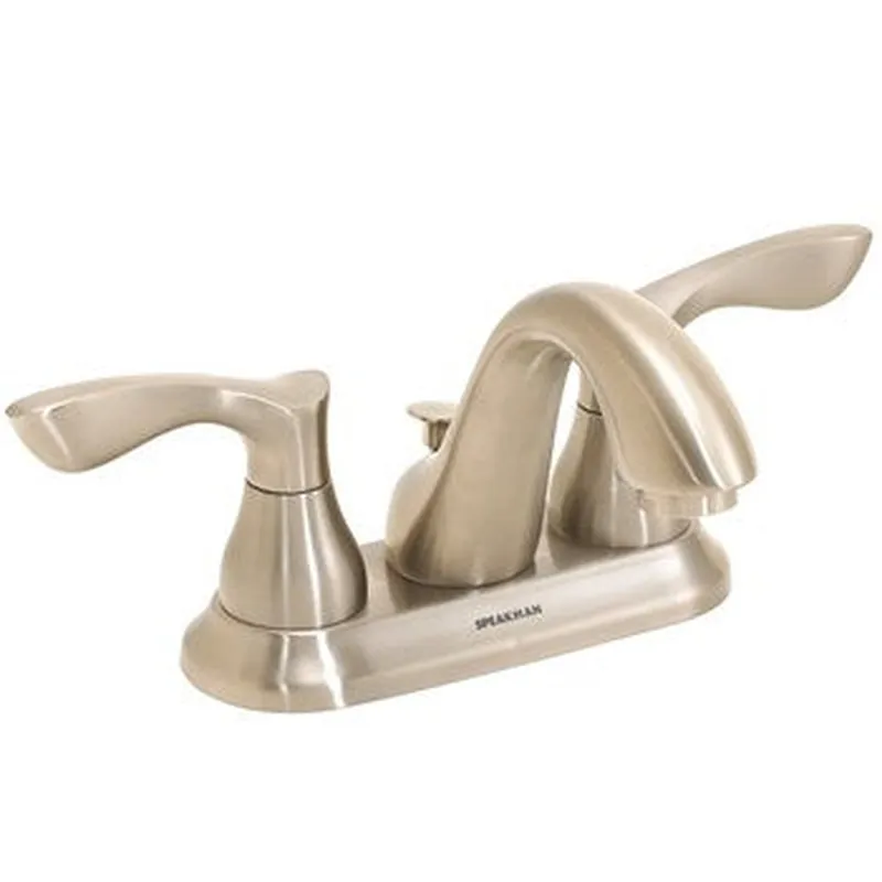 Popular Speakman Chelsea 1.2 GPM Brushed Nickel Lever Handles Centerset Faucet