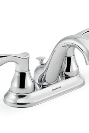 Speakman Chelsea 1.2 GPM Polished Chrome Lever Handles Centerset Faucet Luxury