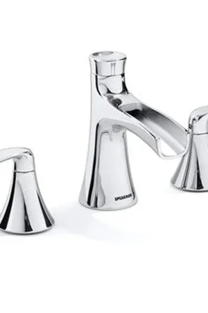 Markdown Speakman Caspian 1.2 GPM Polished Chrome Two Sculpted Lever Handles Widespread Faucet