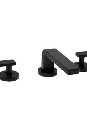 Free Delivery Speakman Vector 1.2 GPM Lever Handles Matte Black Widespread Faucet