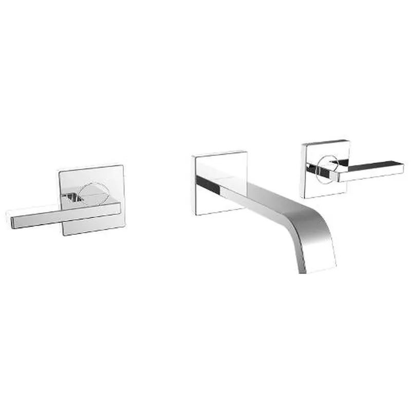 Fast Shipping Speakman Lura 1.2 GPM Lever Handles Polished Chrome Wall-Mounted Faucet