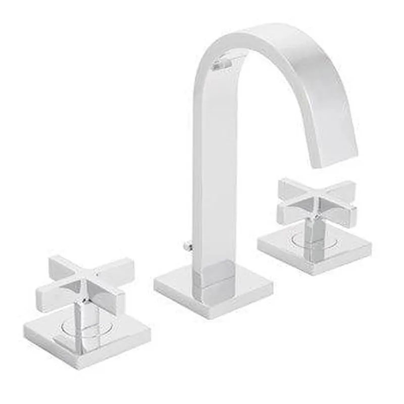 Speakman Lura 1.25 GPM Cross Handles Polished Chrome Widespread Faucet Fast Shipping
