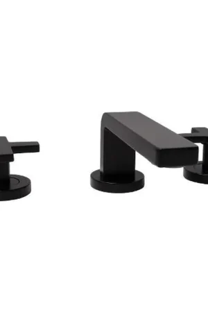 Bulk Order Speakman Vector 1.2 GPM Double Cross Handle Matte Black Widespread Faucet