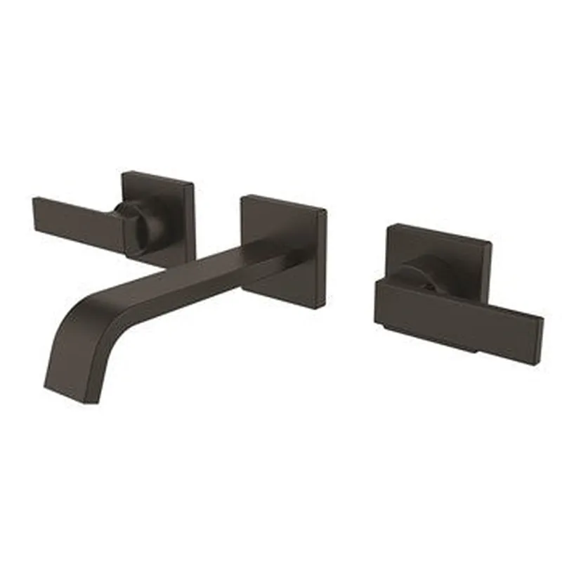Direct From Manufacturer Speakman Lura 1.2 GPM Platform Lever Handles Matte Black Wall Mounted Faucet