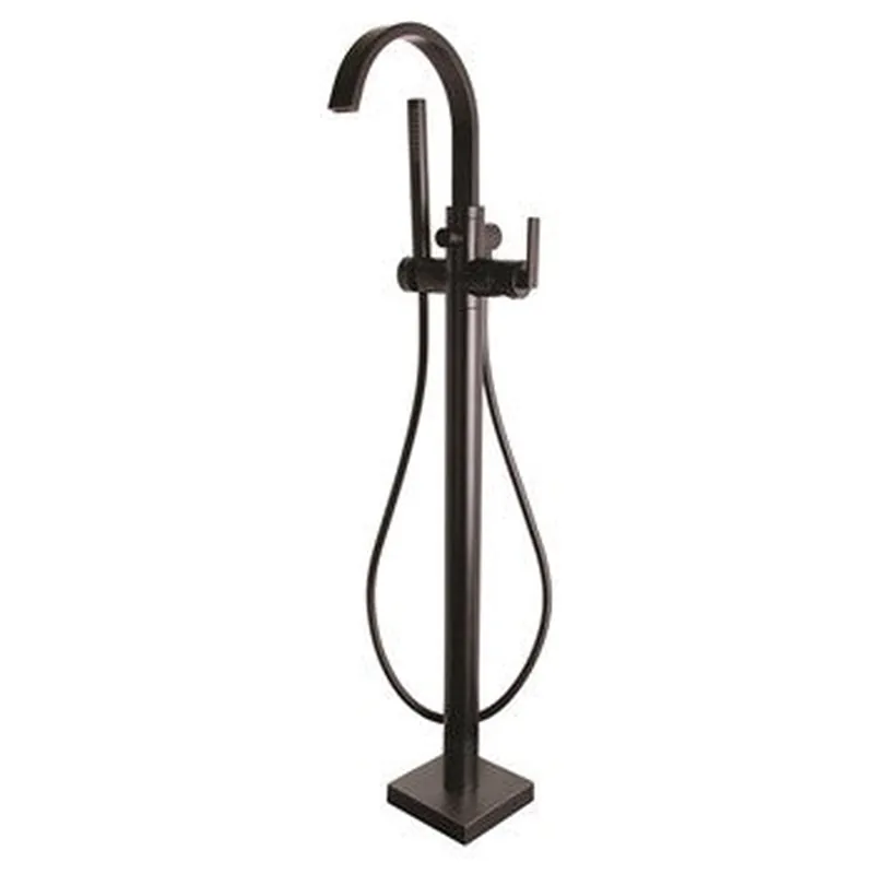 Final Sale Speakman Lura 6.0 GPM Platform Lever Handle Freestanding Roman Matte Black Tub Faucet