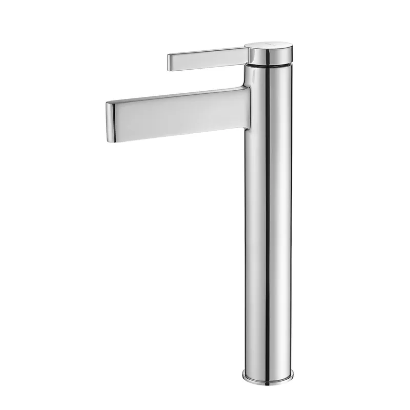 Vinnova Oviedo 12" Single High-Handle Hole Lever Vessel Polished Chrome Bathroom Faucet Low Price