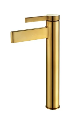 Best Choice Vinnova Oviedo 12" Single High-Handle Hole Lever Vessel Brushed Gold Bathroom Faucet