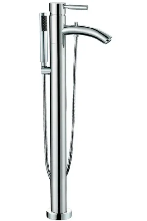 Holiday Sale Wyndham Collection Taron Modern-Style Bathroom Tub Filler Faucet (Floor-mounted) in Polished Chrome
