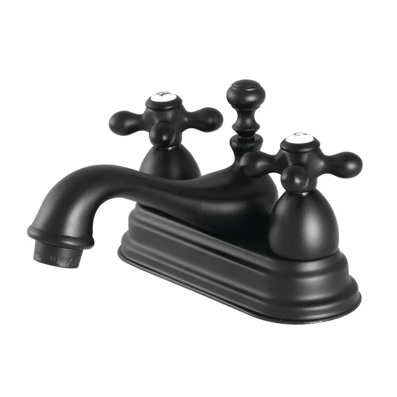 Hot Picks Kingston Brass KS3600AX 4 in. Centerset Bathroom Faucet, Matte Black