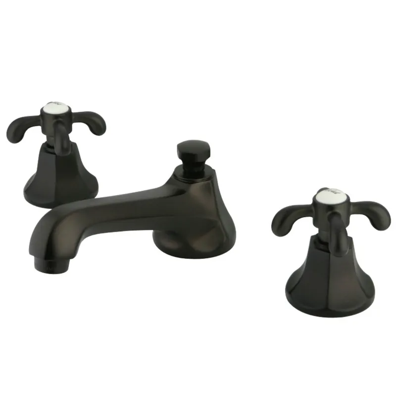 Kingston Brass KS4465TX 8 in. Widespread Bathroom Faucet, Oil Rubbed Bronze Clearance