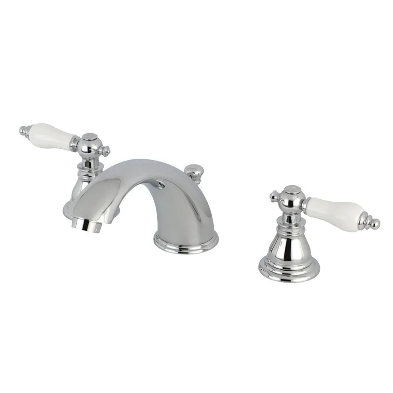 Kingston Brass KB961APL Widespread Bathroom Faucet, Polished Chrome Free Delivery